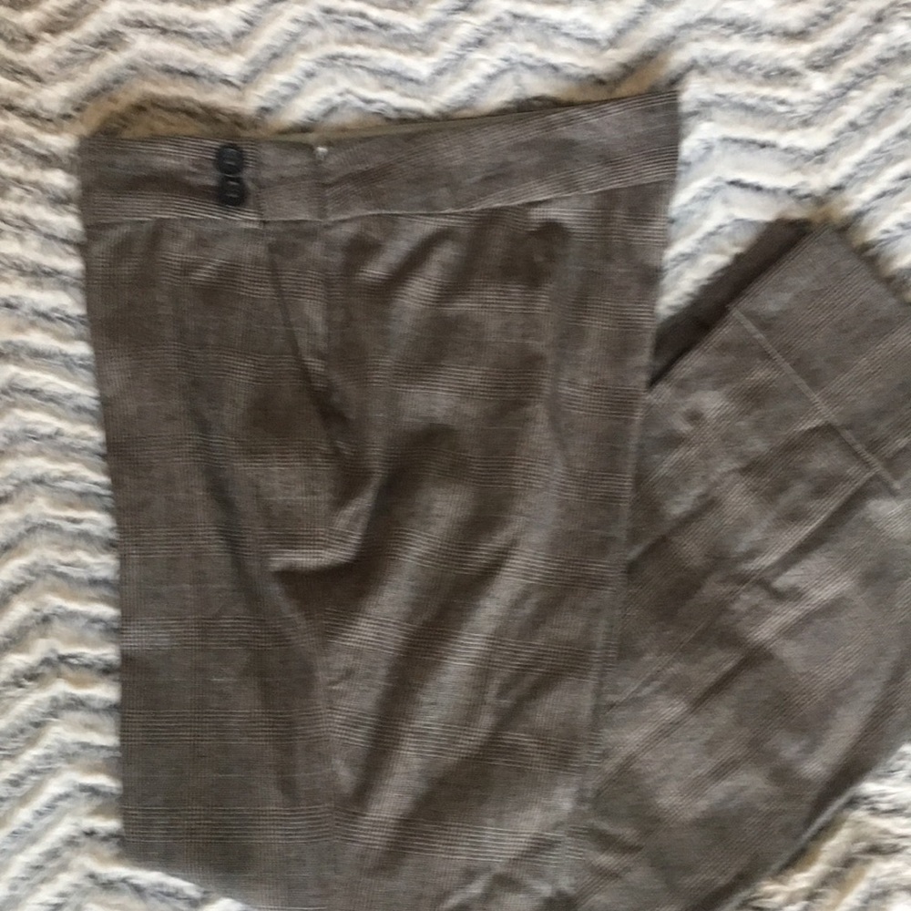 Brown Plaid Pants